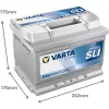 Varta Dynamic SLI 12V 60Ah 540A Jobb+ autó akkumulátor (D59)-560409
