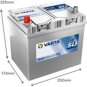   Varta Dynamic SLI 12V 60Ah 540A Bal+ ázsia autó akkumulátor (D48)-560411