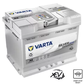   Varta Silver Dynamic AGM 60Ah 680A Jobb+ autó akkumulátor (A8) - 560901