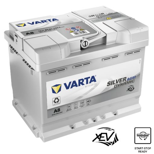 Varta Silver Dynamic AGM 60ah 680A Jobb+ autó akkumulátor (D52) - 560901