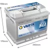 Varta Dynamic SLI 12V 63Ah 610A Jobb+ autó akkumulátor (D15)-563400