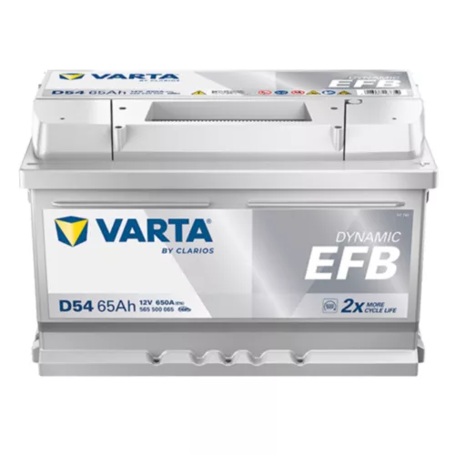 Varta Dynamic EFB 12V 65Ah 650A Jobb+ autó akkumulátor (D54)-565500