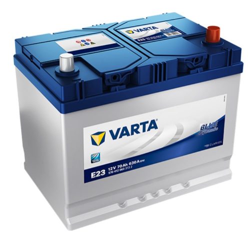 Varta Blue Dynamic 12V 70Ah 630A Jobb+ ázsiai autó akkumulátor (E23) - 570412