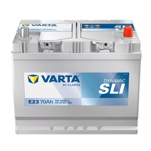 Varta Dynamic SLI 12V 70Ah 630A Jobb+ ázsia autó akkumulátor (E23)-570412
