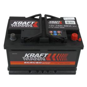   Kraftmann 12V 74ah 680A jobb+ autó akkumulátor (VARTA GYÁRTÁS)