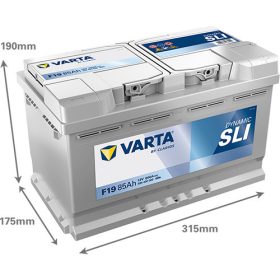   Varta Dynamic SLI 12V 85Ah 800A Jobb+ autó akkumulátor (F19)-585400