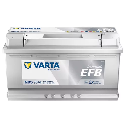 Varta Dynamic EFB 12V 95Ah 850A Jobb+ autó akkumulátor (N95)-595500