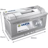 Varta Dynamic EFB 12V 95Ah 850A Jobb+ autó akkumulátor (N95)-595500