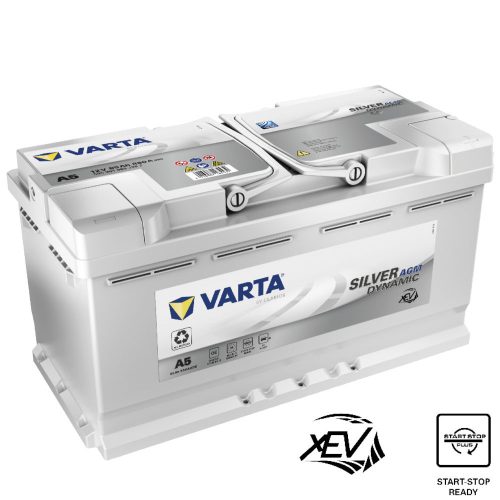 Varta Silver Dynamic AGM 95Ah 850A Jobb+ autó akkumulátor (A5) - 595901