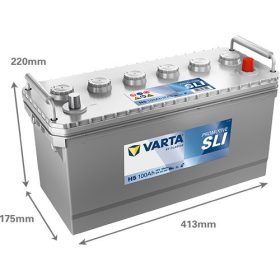   Varta Promotive SLI 12V 100Ah 600A Jobb+ teherautó akkumulátor (H5) - 600047