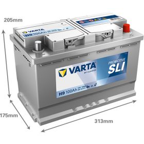   Varta Promotive SLI 12V 100Ah 720A Jobb+ teherautó akkumulátor (H9) - 600123