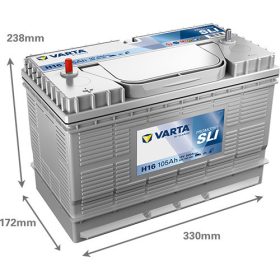   Varta Promotive SLI 12V 105Ah 800A Bal+ teherautó akkumulátor (H16) - 605103