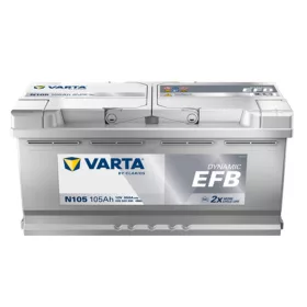   Varta Dynamic EFB 12V 105Ah 950A Jobb+ autó akkumulátor (N105)-605500