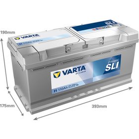   Varta Dynamic SLI 12V 110Ah 920A Jobb+ autó akkumulátor (I1)-610402