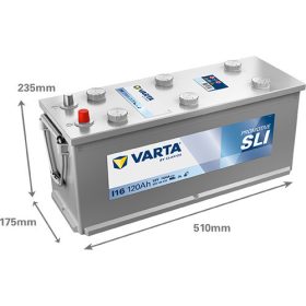   Varta Promotive SLI 12V 120Ah 760A Jobb+ teherautó akkumulátor (I16) - 620109