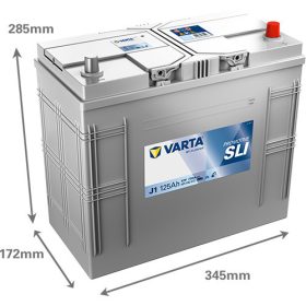   Varta Promotive SLI 12v 125Ah 720A Jobb+ teherautó akkumulátor (J1)- 625012