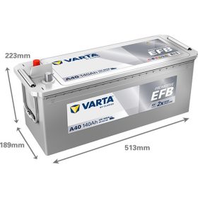   Varta Promotive EFB 12V 140Ah 800A Bal+ teherautó akkumulátor (A40) - 640500