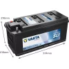 Varta Promotive SLI 12V 143Ah 950A Bal+ teherautó akkumulátor (K4) - 643033
