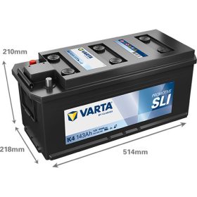   Varta Promotive SLI 12V 143Ah 950A Bal+ teherautó akkumulátor (K4) - 643033