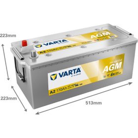  Varta Promotive AGM 12V 170Ah 1000A Bal+ teherautó akkumulátor (A2) - 670901