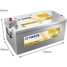   Varta Promotive AGM 12V 210Ah 1200A Bal+ teherautó akkumulátor (A1) - 710901