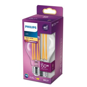 Philips E27 17W (150W) 2700K meleg fehér filament LED