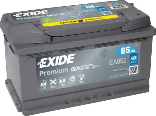 EXIDE Premium 12V 85Ah 800A jobb+ autó akkumulátor