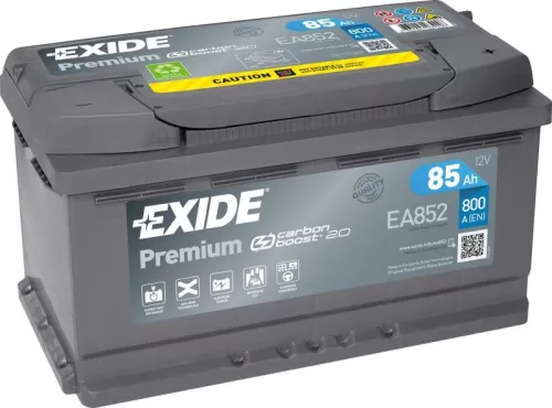 EXIDE Premium 12V 85Ah 800A jobb+ autó akkumulátor