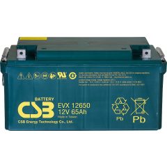 CSB EVX12650 zselés akkumulátor 12V 65Ah (ciklikus)