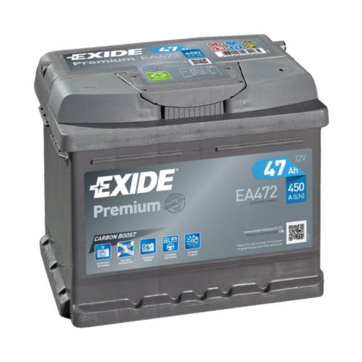 EXIDE Premium 12V 47Ah 450A jobb+ autó akkumulátor