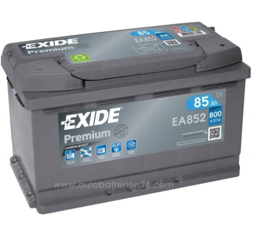 EXIDE Premium 12V 85Ah 800A jobb+ autó akkumulátor