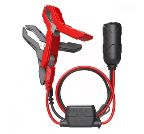 NOCO 12V Szivargyújtós csatlakozó krokodilcsipesszel, biztosítékkal (GC017)