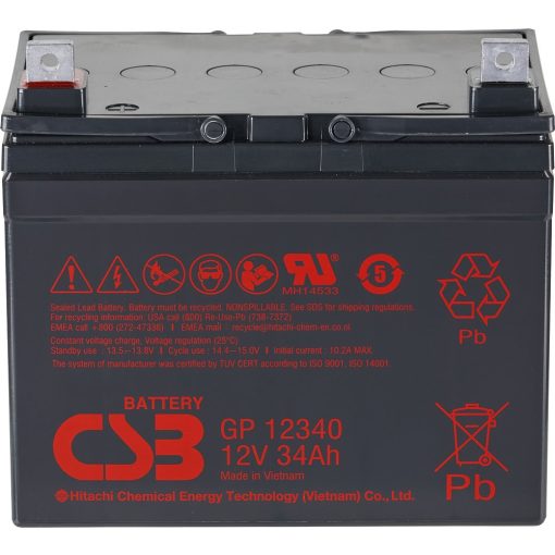 CSB GP12340 zselés akkumulátor 12V 34Ah