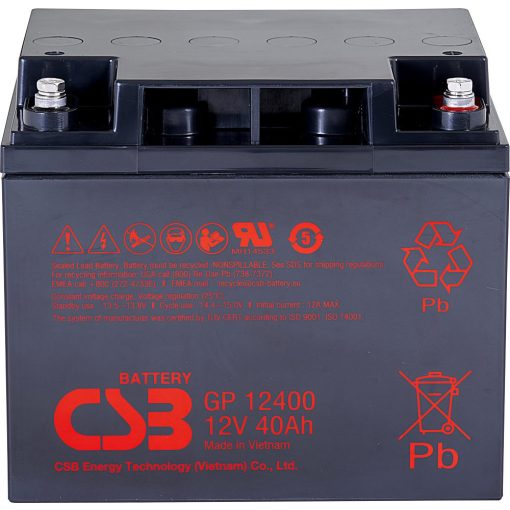 CSB GP12400 zselés akkumulátor 12V 40Ah