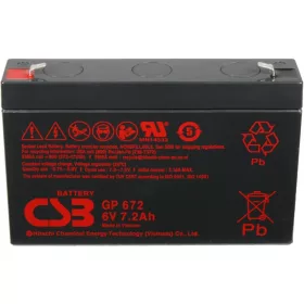 CSB GP672 zselés akkumulátor 6V 7.2Ah