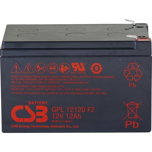 CSB GPL12120 zselés akkumulátor 12V 12Ah