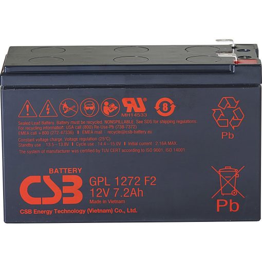 CSB GPL1272 zselés akkumulátor 12V 7.2Ah