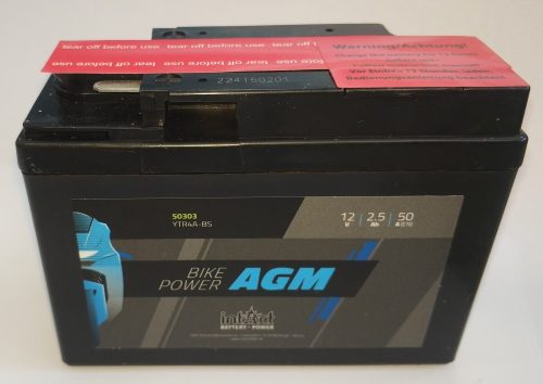 IntAct YTR4A-BS 12V 2,5Ah 50A AGM motor akkumulátor - 503903