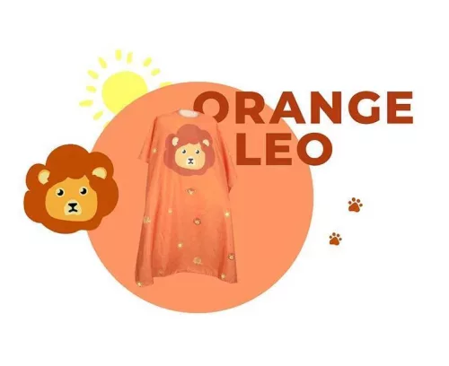 Olivia Garden beterítőkendő Kids Leo Orange