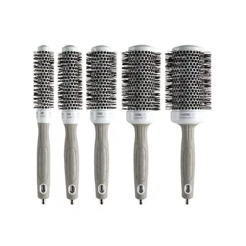 Olivia Garden Shine White & Grey körkefe szett