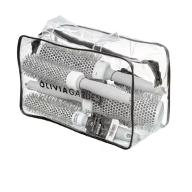 Olivia Garden Speed White & Grey körkefe szett