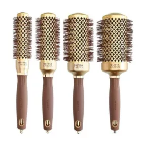 Olivia Garden Shine Gold & Brown körkefe szett