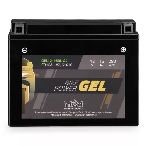 IntAct IGCB16AL-A2 GEL 12V 16ah motor akkumulátor *YB16AL-A2 helyett