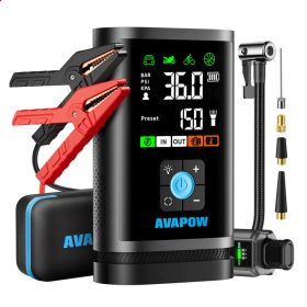   Avapow JP3 - Indításrásegítő,Kompresszor és Powerbank 16000 mAh