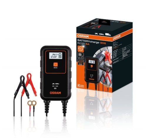 OSRAM 906 automata akkumulátor töltő 6V/12V 6A - OEBCS906