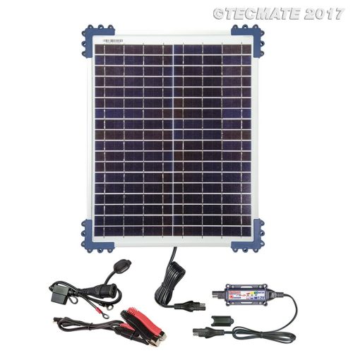 Tecmate Optimate Solar 20W (szulfátlanító) akkumulátor töltő