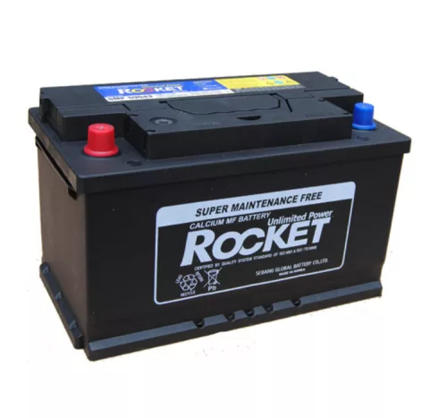 Rocket 12V 90Ah 720A Bal+ Ázsiai Autó Akkumulátor 