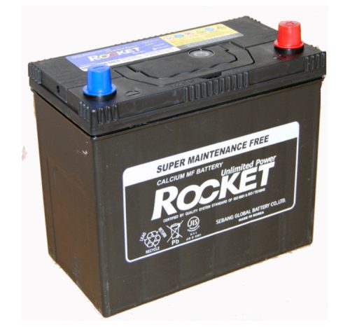 Rocket 12V 45Ah 430A Jobb+ Ázsiai Autó Akkumulátor 
