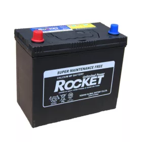 Rocket 12V 45Ah 430A Bal+ Ázsiai Autó Akkumulátor 