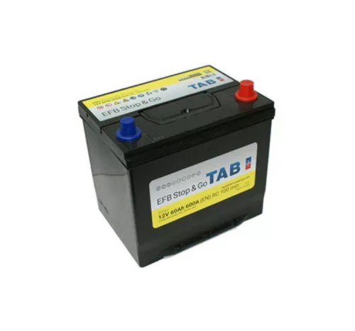 TAB Stop&Go EFB 12V 60Ah 600A J+ ázsiai autó akkumulátor